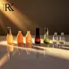 Garrafas de vidro portáteis, frascos dispensadores de perfume em estoque, suportam pintura colorida, serigrafia e gravação. Atacado de materiais de embalagem de vidro para cosméticos