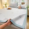 Set de 3 piezas de alfombrilla refrescante de seda de hielo de etileno de grado A, muy vendido en verano, alfombrilla suave de aire acondicionado con frijolitos de hielo, estilo sábana ajustable, lavable a máquina