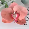 Pétalas de cabeça de flor phalaenopsis de filme artificial acessórios de flor artificial adorno de cabeça grampo de cabelo diy feito à mão decoração de casamento