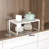 Estante de almacenamiento escalonado dentro del gabinete, estante de almacenamiento de condimentos y sazonadores de cocina, organizador de aceite, sal, salsa y vinagre para encimera del hogar