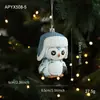 Colgante de Plástico Azul Transfronterizo Polvo Pegajoso Decoración de Árbol de Navidad Ventana Estrella de Cinco Puntas Copo de Nieve Decoración de Dibujos Animados Diseño de Escena
