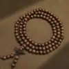 Pulsera de Sándalo Dorado Cadena de Mano Cuentas Budistas DIY Pareja Hombre y Mujer Lugar Escénico Puesto de Mercado Nocturno Fabricante Mayorista