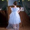 Novo Vestido de Verão da Princesa Elsa para Meninas Capa Infantil Vestido de Verão Vestido Brilhante Roupa Infantil Fabricante de Vestidos