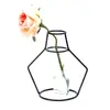 Vaso de Arame Simples Escandinavo Suporte para Arranjo de Flores Secas de Ferro Forjado Artesanato de Ferro Forjado Enfeites Criativos Escandinavos Suporte de Flores