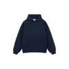 Ropa de hombre 430g Otoño/Invierno 2025 Streetwear Americano Premium Sudadera con Capucha de Color Sólido Ajuste Holgado Conjunto de Sudaderas con Forro Polar para Hombre