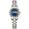 Binbang Nuevo Reloj Genuino para Hombre Calendario Día Luminoso Resistente al Agua Reloj para Hombre Moda Espejo Rombo Reloj de Cuarzo