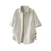 Camisa de Lino Disfrazada Nanxia, Estilo Old Money de Manga Corta para Hombre, Nueva Moda de Verano para Hombre, Camiseta Interior para Hombre