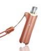 Adecuado para cigarrillos VEEX grabados V1, estuche protector de cuero, medio paquete, estuche pequeño de cuero para cigarrillos V2 con cera de aceite, cuerda marrón para colgar en el cuello