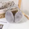 Orejeras para mujer invierno nuevo estilo orejeras cálidas felpa blanca cálidas a prueba de viento orejeras a prueba de frío orejeras con forro de terciopelo anticongelante