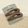 Pinza para el Cabello de Hilo Tejido Estilo Coreano con Forma de Gota de Agua, Nueva Pinza de Alto Nivel para Flequillo, Pinza Lateral, Pasador de Moda Versátil para Cabello Suelto