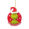 Grinch Transfronterizo Dibujo Animado Acrílico Doble Cara Decoración Árbol de Navidad Colgante Colgante de Navidad Regalo