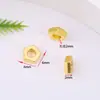 Cor Dourada 18K Preserva Cor Triangulares Irregulares Espaçadores de Prata Contas Soltas Artesanais DIY Pulseira Colar Acessórios para Miçangas