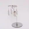 Exquisito Regalo Acero Inoxidable Vela de Aromaterapia Bandeja Redonda Delgada 9.5cm Adorno de Navidad Portavelas de Linterna Giratoria