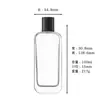 Venda Direta de Fábrica de Frascos de Perfume de Alta Qualidade, Frascos de Vidro para Recarga de Perfume, Frascos com Spray de 30ml/50ml/100ml