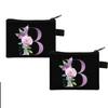 Nuevo Monedero Digital de Flores 26 Bolsa para Monedas Estampada Conveniente para Niños Bolsa para Llaves de Moda Bolsa para Almacenamiento de Identificación