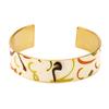Chapado en oro de 18 quilates joyería de mano fabricantes al por mayor nicho color esmalte pulsera para mujer pulsera de pomfret de gota de aceite de colores joyería