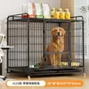 Estante de almacenamiento jaula para perros, perrera interior para el hogar, jaula para mascotas cuadrada de tubo de acero para perros medianos y grandes, jaula de hierro para perros pequeños, jaula para perros