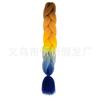 Peluca africana de trenza grande de seda de alta temperatura, trenza jumbo, cabello degradado, fibra química, trenza grande, trenza sucia, cuerda para cabello