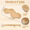 Estante de almacenamiento de llaves simple de madera de bambú, bandeja para guardar gafas, tocador, expositor de joyas, bandeja para guardar cosméticos