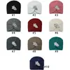 Chapéu de Tricô Floral com Strass Estilo Europeu e Americano, Gorro Transfronteiriço, Chapéu de Lã com Padrão de Folhas, Chapéu Quente Protetor de Orelhas