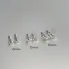 Aretes de Circonia Estrella para Mujer, Compactos, Mini, Aretes que no se quitan para Dormir, Estrella de Cinco Puntas Incrustada con Piedras Preciosas, Perforación de Oreja de Alta Gama