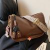Bolsos Pequeños de Moda para Mujer de Este Año, Versátiles para Otoño e Invierno, Nuevo Bolso Cruzado de Hombro con Correa Ancha Vintage 2026, Bolso Tipo Almohada para Mujer