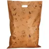 Bolsa de Compras Plástica con Asa Plana de Cuatro Dedos con Logo Gráfico Impreso Personalizada