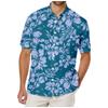 2024 Amazon Wish Aliexpress Camisa de Manga Corta de Verano Sin Bolsillo con Solapa Pantalones Patrón Vértigo Impresión Digital Colorida 3D