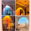 Foco de Pared para Atardecer Pared de Fondo para el Hogar Porche Comercial Lámpara de Riel para Atardecer en Vivo Atmósfera de Atardecer Tendencia