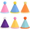 Sombreros para Mascotas Terminados para Perros, Gatos y Conejos, Decoraciones para Fiestas, Sombreros de Cumpleaños para Perros Pequeños Transfronterizos, Sombreros con Pompones de Encaje