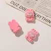 Estilo Japonés Dibujo Animado Curativo Lindo Resina Terciopelo Conejo Funda para Teléfono Accesorio para el Cabello Broche Calzado Bolsa Accesorios Piezas