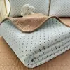 Funda de Cama Doble Cara Grado A Materno e Infantil Una Cara Doble Capa de Gasa Una Cara Matraz de Leche Juego de Tres Piezas Almohadilla Suave Colcha~
