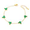 Pulsera de mariposa con concha estilo coreano moda de celebridad de internet acero de titanio no se decolora diseño de nicho Pulsera accesorios regalo para niña