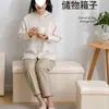 Banqueta de Almacenamiento Rectangular y Caja de Almacenamiento, Asiento de Doble Propósito para Cambiar Zapatos, Sofá, Caja de Almacenamiento Plegable Multifuncional, Banqueta de Almacenamiento