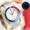 Relógio Mecânico Seamaster 300 Relógio Seamaster 300 À Prova D'água Luminoso Relógio Masculino Relógio Mecânico Totalmente Automático Pulseira de Aço Inoxidável