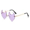 Gafas de Sol Sin Marco Nuevas 2024 Forma Especial Modernas de Moda Fiesta Baile Disco Irregulares Fabricante Mayorista
