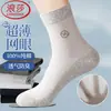 Calcetines de Algodón Puro para Hombre Langsha, Estilo Delgado de Malla para Verano, Absorbentes de Sudor y Transpirables, Calcetines de Algodón para Hombre de Negocios, Empaquetados Individualmente