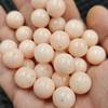 Cuentas redondas rosas de raíz de loto Jade cuentas sueltas cuarzo rosa hibisco roca Jade resina pulsera accesorios de joyería cuentas al por mayor