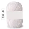 Hilo de Algodón Leche de Cuatro Hilos para Bebé Etiqueta Blanca 25g Grupo Exportación Muñeca de Punto Hecha a Mano Cojín Bufanda Material DIY