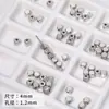 Caixa de Amor Versátil Irregular Prata CCB Acrílico Contas DIY Colar Pulseira Feito à Mão Material de Contas
