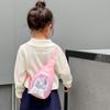Bolsa infantil super fofa em forma de casca de ovo, bolsa de peito de unicórnio de desenho animado EVA da moda 2025, nova bolsa pequena quebrada de peito para meninos e meninas
