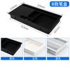 Cubierta de Agujero Pasante para Hilo de Computadora de Escritorio Yingya Plástico ABS Ranura Rectangular para Bolígrafos Caja de Almacenamiento de Cables Caja de Bolígrafos Cubierta de Caja de Cables