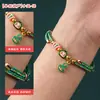 Pulsera tejida de cuerda de cinco colores del Festival del Bote del Dragón, pulsera de calabaza y zongzi para hombres, mujeres, parejas, hecha a mano, cuerda roja, hilos de cinco colores para niños
