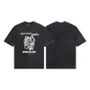 Erd Melancólico Rico Segunda Generación Nuevo Holgado Casual Belleza Tendencia Nicho Marca de Tendencia Estampado Cuello Redondo Manga Corta Colección de Camisetas para Hombres y Mujeres