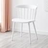 Silla de plástico moderna y sencilla para comedor nórdico, con respaldo creativo y estilo Windsor.
