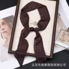 Novo Lenço de Seda Exquisito e Elegante com Contas, Ajustável e Versátil, Estilo Vintage, Lenço Estiloso para Mulheres