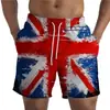 Pantalones cortos de verano nuevos para hombre transfronterizos con estampado digital 3D, pantalones casuales rectos para la playa, fabricantes de origen