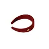 Diadema Roja de Cabeza de Caballo para Mujer Año Nuevo 2026 Suave Diadema de Parte Alta Estilo Nuevo Otoño e Invierno Pinza para el Cabello de Gama Alta