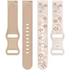 Adecuado para reloj Samsung watch7 de silicona bicolor con relieve láser, correa de repuesto para reloj de 18/20/22 mm