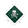 Parches de Velcro Cuadrados Calavera PVC Parches Militares para Fanáticos de Mochila Personalizados Parches de Moral Marca de Moda